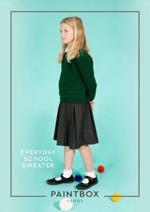 "Everyday School Sweaters" - Sweater Knitting Pattern in Paintbox Yarns Simply DK