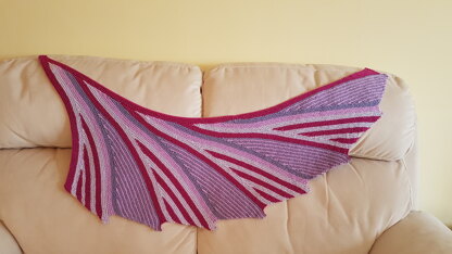 Afternoon shadows shawl