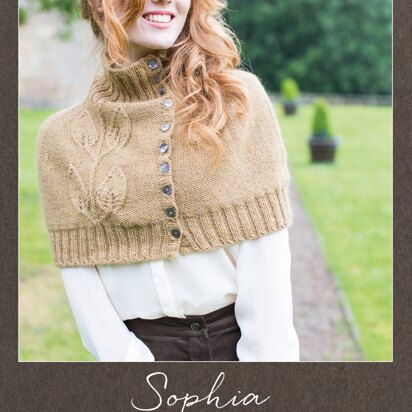 Sophia Leaf Capelet  in West Yorkshire Spinners Illustrious - DBP0031 - Downloadable PDF