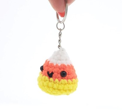 Candy Corn Keychain Amigurumi