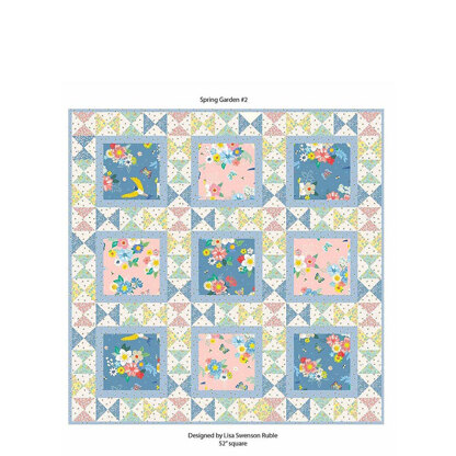 LoveCrafts Traditional Spring Garden Quilt - Downloadable PDF