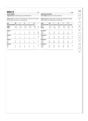 McCall's Infants' Rompers M8315 - Sewing Pattern
