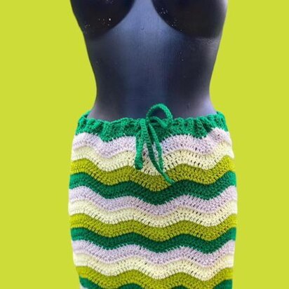 Ripple Crochet Skirt