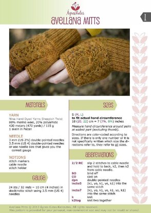 Avellana Mitts