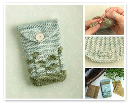 Knitted gadget case / seed pouch