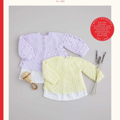 Crochet Top & Matinee Jacket in Snuggly 4 Ply in Sirdar Snuggly - 5483 - Downloadable PDF