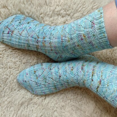 Morgawr Socks - knitting pattern