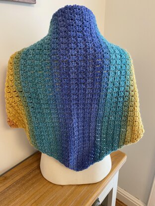 Pebble Beach Side to Side Shawl DK