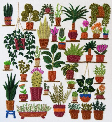 Stitchdoodles Plantopia, Hand Embroidery Pattern