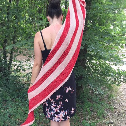 Poppy shawl - knitting pattern