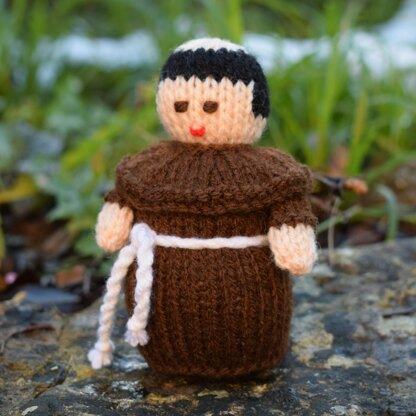 Medieval Monk Doll Knitting Pattern - Toy Knitting Pattern