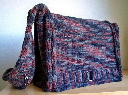 Messenger Bag, Knit Crochet Bag