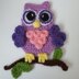 Owl Applique/Embellishment Crochet pattern* including free base square pattern