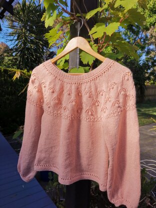 Lily Garden Top Down Sweater