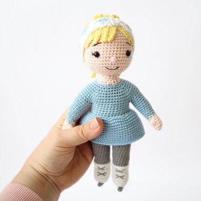 Imogen the Ice Skater Amigurumi Doll