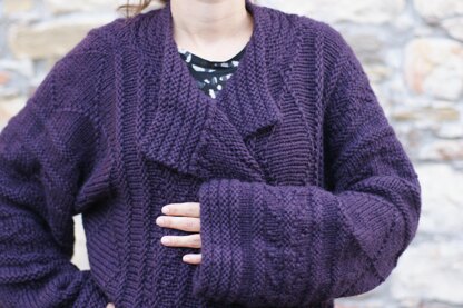 BARCELLONA, cardigan in chunky weight wool
