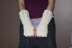 Lacy Wrist Warmers with Shell Edge