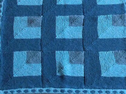 Blue Pram Blanket