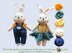 Amigurumi Knits Betelgeuse and Rigel, Big Size Bunnies