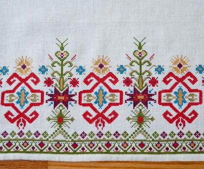 Avlea Folk Embroidery Byzantine Zoe Border - Downloadable PDF