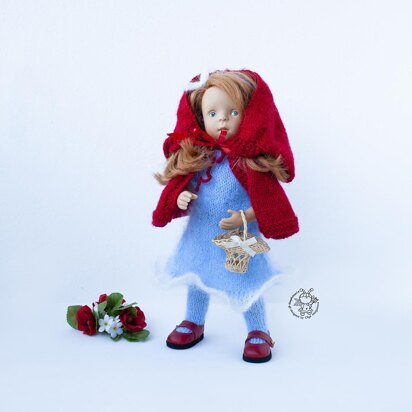 Outfit Red and blue for 13" dolls