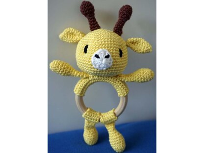 Crochet Pattern Baby Rattle Giraffe!