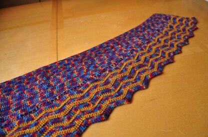 Ripple shawl