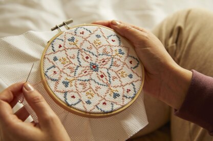 DMC Mindful Making: The Meditative Mandala Cross Stitch Duo Kit