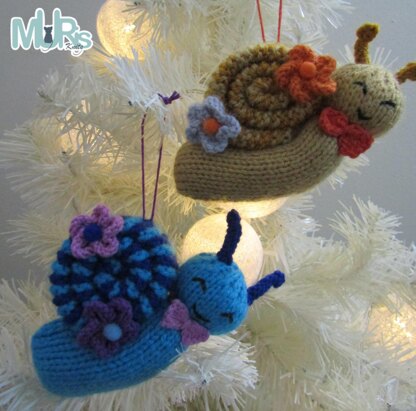 Smiley Snails Ornament