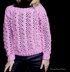 Pink Cable Sweater