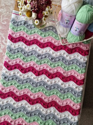 Gentle Ripples Bobble Baby Blanket US Terms