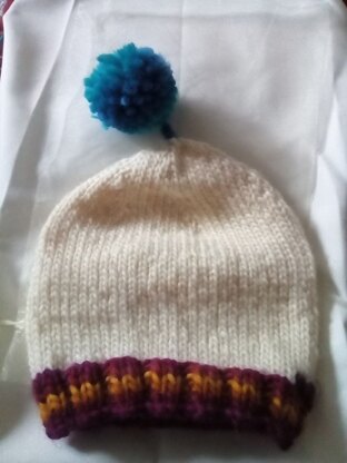 Girl's Chunky Knit Hat In Naturgarn