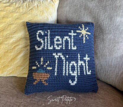 Silent Night Pillow Cover
