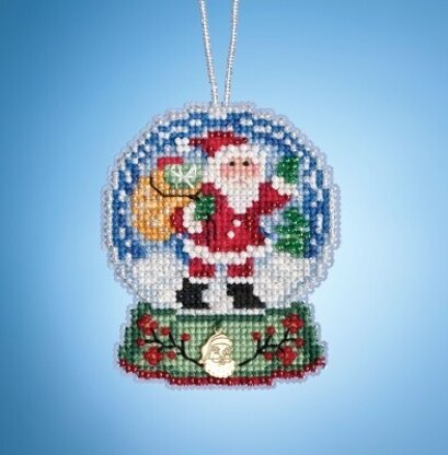 Mill Hill Charmed Snow Globes - Santa Globe - 2.5inx3.25in