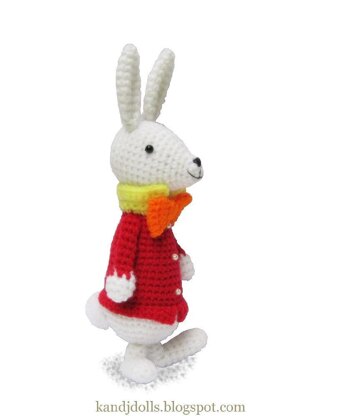 White Rabbit from Alice in Wonderland - PDF Amigurumi crochet pattern