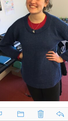 Simple blue sweater
