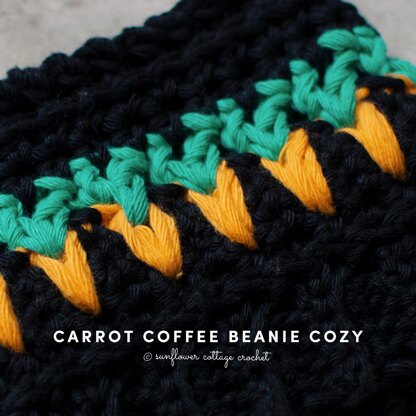 Carrot Coffee Beanie Cozy