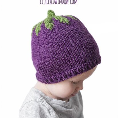 Adorable Eggplant Hat