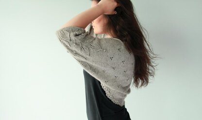 Patricia - leaf pattern shrug