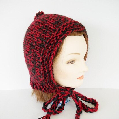 2 color Knit Pixie Hat