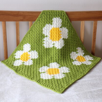 Daisy Chain Blanket the crochet version