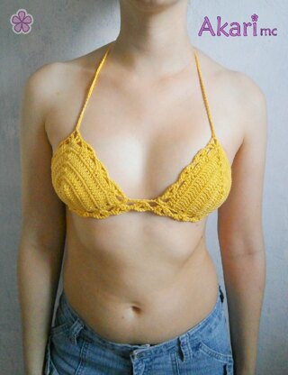 Easy triangle bikini top with shells _ M25