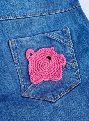 Piggy Motif or Bunting - Crochet Pattern