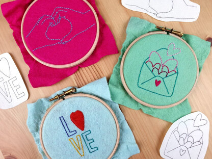 Oh Sew Bootiful Loadsa Love Stick and Stitch Embroidery Patterns