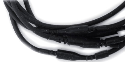 Pepperell Stretch Magic Silkies Necklaces 2mm 6/Pkg - Black