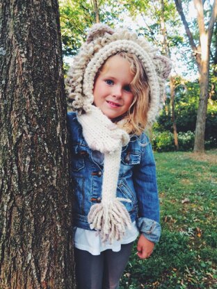 Leroy the Lion Hooded Scarf