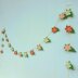 Spring easter flower garland