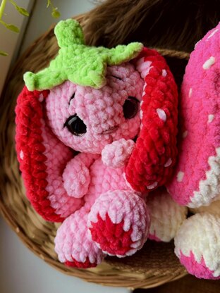 Strawberry bunny snuggler