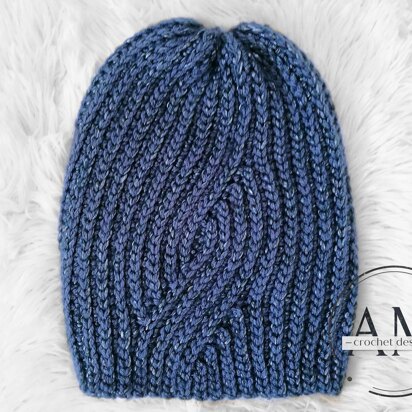 ECHO knit-look beanie