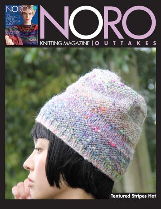 Textured Stripes Hat in Noro Kiso - 14422 - Downloadable PDF